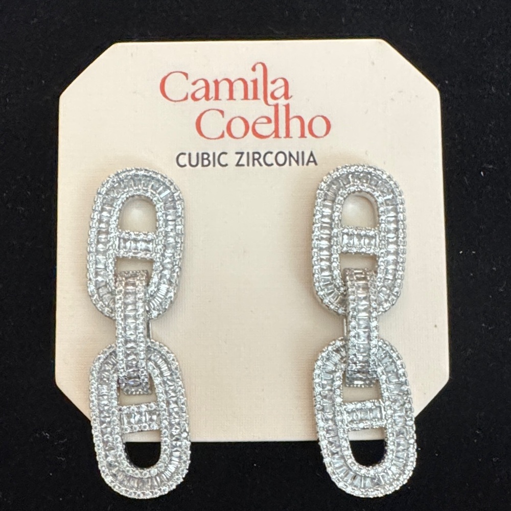 Camila Coelho Dazzling Silver color Earrings